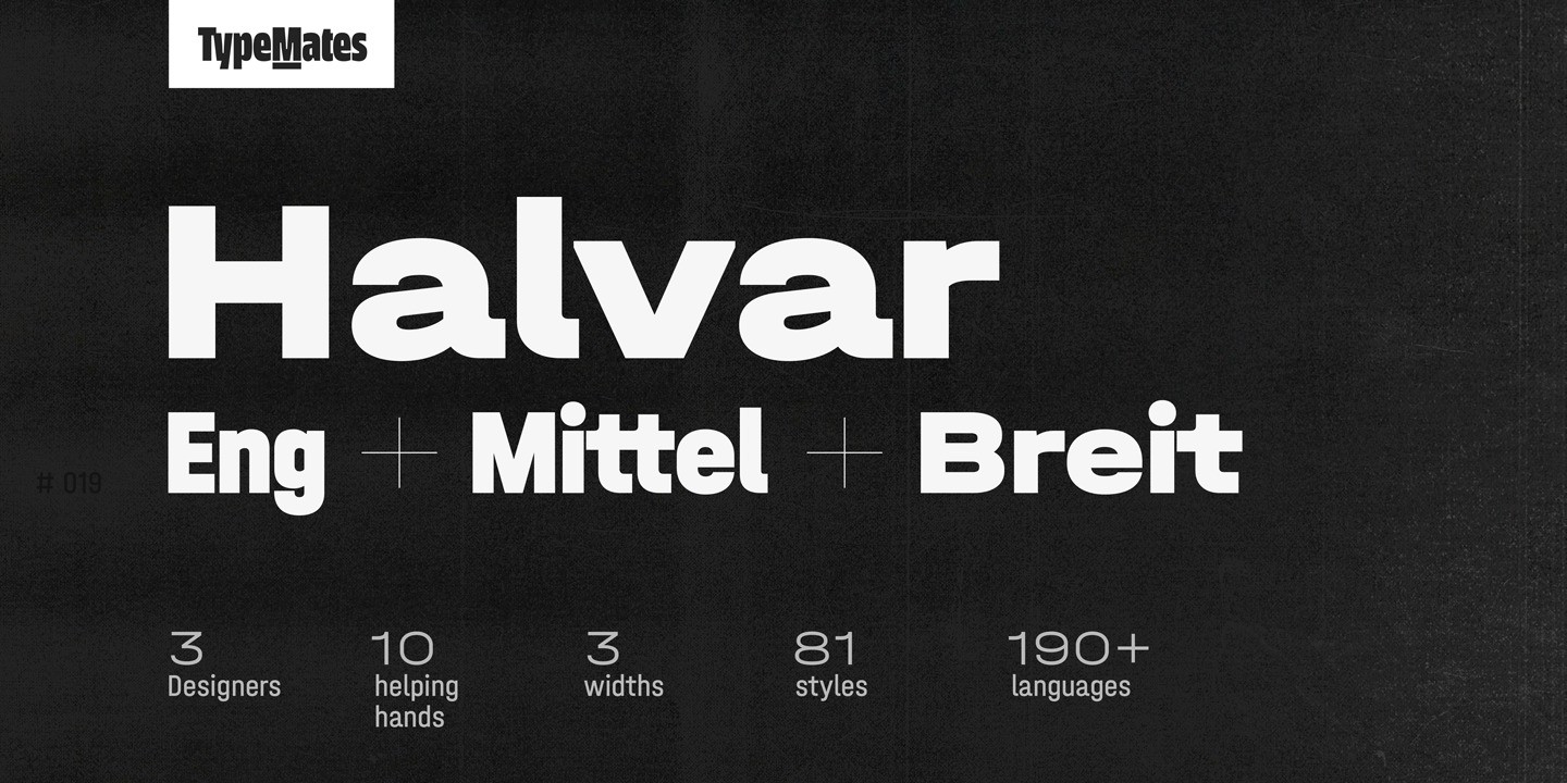 Przykładowa czcionka Halvar Mittelschrift #1